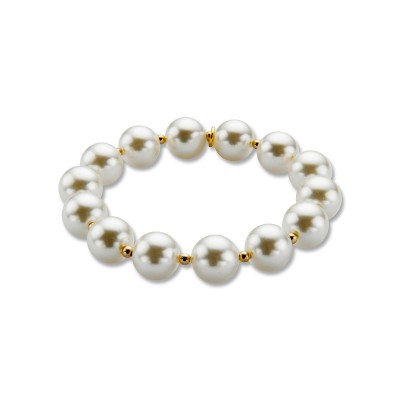 Les Cordes - Doga12 armband mediu grote parelmoer kralen. Les Cordes - Doga12 armband mediu grote parelmoer kralen.